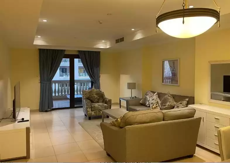Wohn Klaar eigendom 1 Schlafzimmer F/F Wohnung  zu vermieten in Al Sadd , Doha #9554 - 1  image 